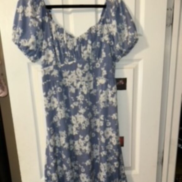 Inspired Hearts | Dresses | Floral Long Blue Summer Dress | Poshmark